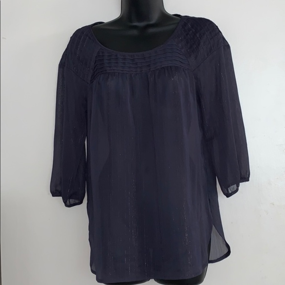 LC By Lauren Conrad Small Sheer Blouse EUC